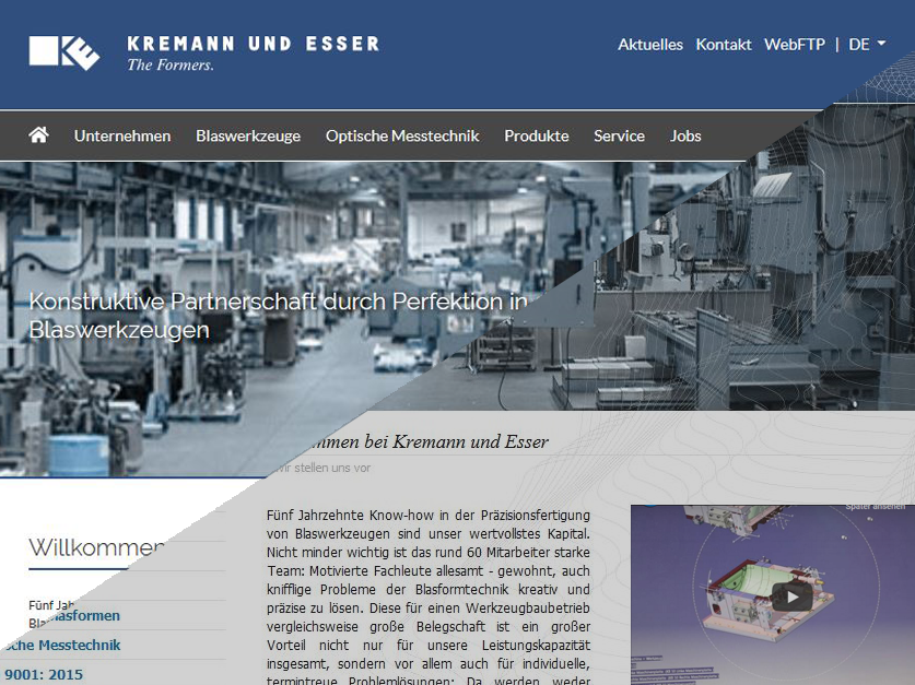 [Translate to English:] Kremann und Esser in neuem Design – Unsere neue Webseite ist da!